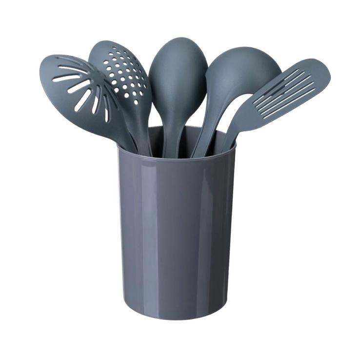 Набор кухонных принадлежностей 6 предметов серый