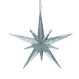 Украшение новогоднее Звезда голубая 2 шт L11,5 W1 H11,5 см