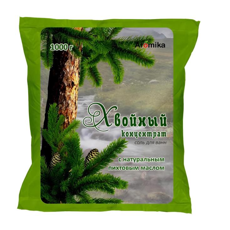 Соль для ванны Aromika Хвойный концентрат 1 кг