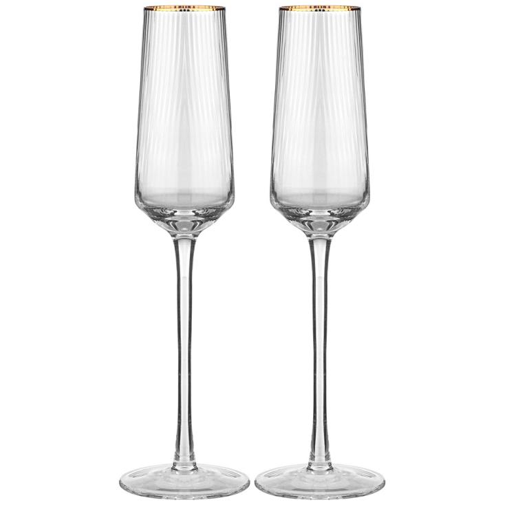Набор бокалов для шампанского Lefard Perfo 2 шт 180 мл