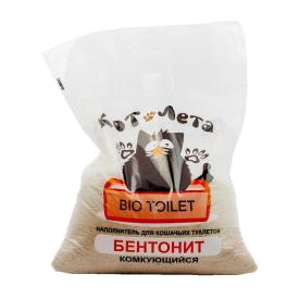 Наполнитель для кошачьего туалета комкующийся КотЛета Бентонит 5 л