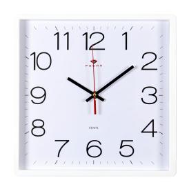 Часы настенные Рубин Классика 30х30 см корпус белый 3028-141W