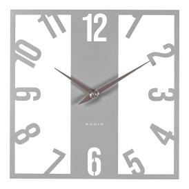 Часы настенные Рубин Классика металл 40х40 см открытая стрелка серебро 4039-003