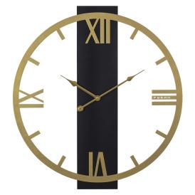 Часы настенные Рубин Классика металл d50 см открытая стрелка золото/дерево 5008-001