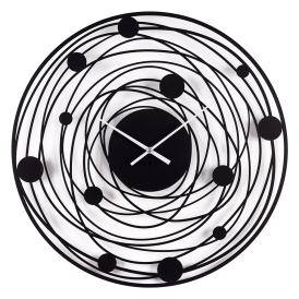 Часы настенные Рубин Молекула металл d50 см открытая стрелка черный 5018-001