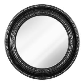 Зеркало 5232-Z1 d45,5 см круглый корпус черный с серебром