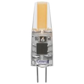 Лампа светодиодная General LED G4 7Вт 220V COB 4500K силикон