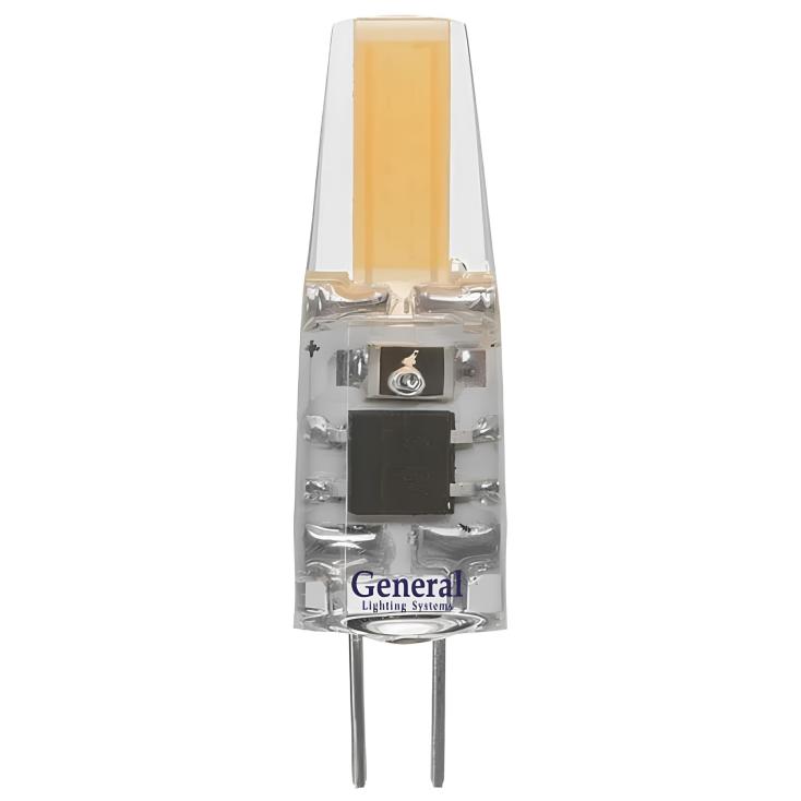 Лампа светодиодная General LED G4 7Вт 12V COB 4500K силикон