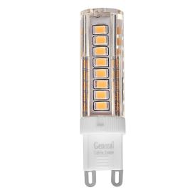 Лампа светодиодная General LED G9 10Вт 220V 4500К пластик