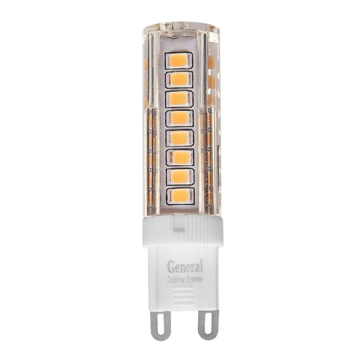 Лампа светодиодная General LED G9 10Вт 220V 6500К пластик