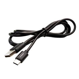 Кабель USB-Type C Ergolux 15094 3А 1,2 м зарядка + передача данных черный в коробке