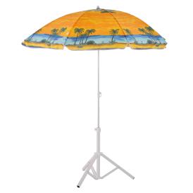 Зонт пляжный d150см h180см регулируемая высота с механизмом наклона микс арт.10922-8133
