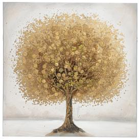 Картина Дерево золотое 60х60х3,5 см