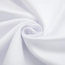 Ткань для штор Портьера канвас ворсовая TRT Canvas-001/300 PV NC белый