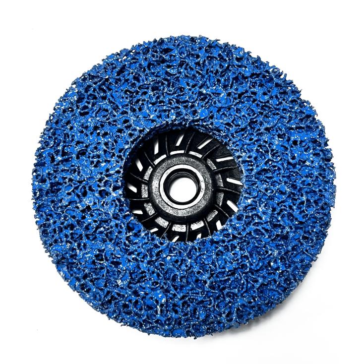 Круг зачистной полимерный коралловый 125хМ14х15 мм голубой coarse grain грубый 37-1-419 (10)