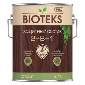 Защитный Состав 2-в-1 Bioteks лесной каштан 2,7 л