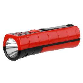 Фонарь ручной Радуга 6 LED (аккум, 2,8 Аh, 1Вт SMD+5 SMD, 28 Лм, 230В, IP51, красный)