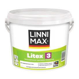 Краска водно-дисперсионная для внутренних работ Linnimax Litex 3 База 3 2,35 л