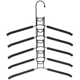 Вешалка многофункциональная 5 уровней металл черный Идеядома