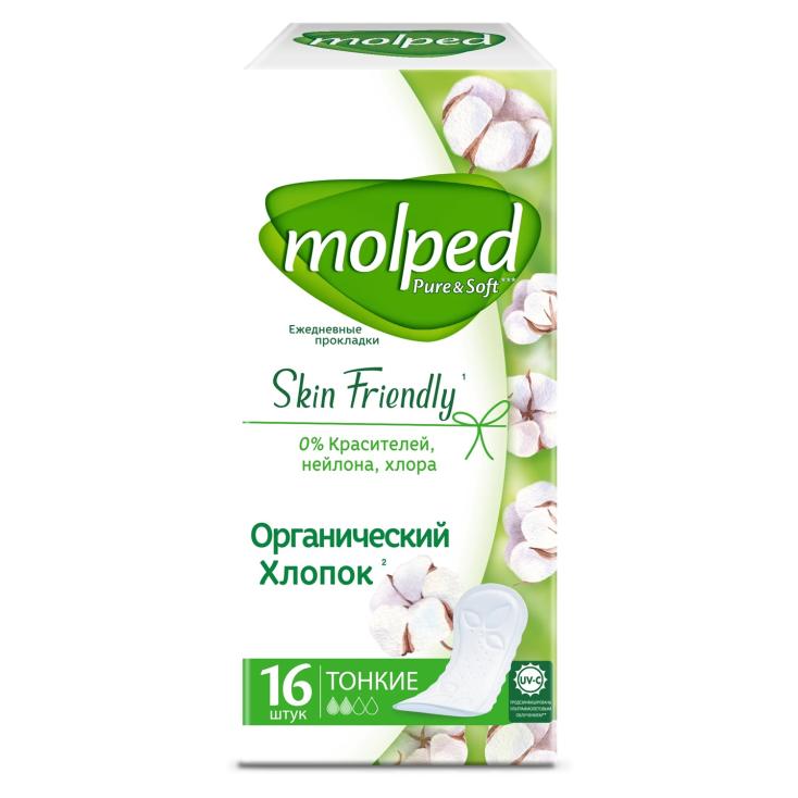 Прокладки женские Molped Pure&Soft Skin Friendly 16 шт