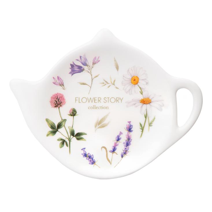 Подставка под чайные пакетики Agness Flower story 12х8,5х1,5 см