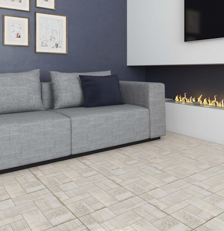 Плитка напольная Axima Каталония 40x40 см дуб белый 1,6 м2
