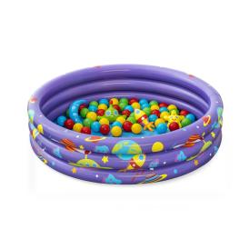 Бассейн детский надувной с мячами 102х25 см 101 л Bestway Intergalactic Surprise 52466