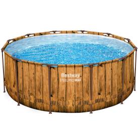 Бассейн каркасный круглый 366x122 см 10250 л Bestway Steel Pro Max 561QU