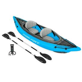 Байдарка надувная 331x88 см до 220 кг (весла, насос, сумка) Bestway Cove Champion X2 65131