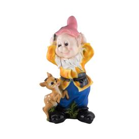 Фигура садовая Гном с олененком h50 см 169412