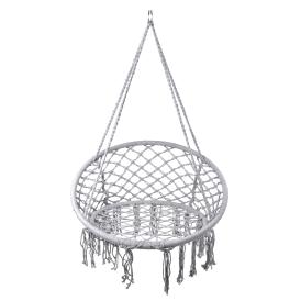 Качели подвесные плетеные Nolita 600х1200/450х600 мм до 110 кг серые 10121-3179-3