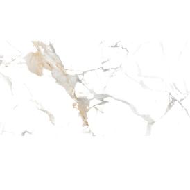 Керамогранит Maimoon Ceramica Glossy Statuario Cafe Gold 600x1200 мм белый полированный 1,44 м2