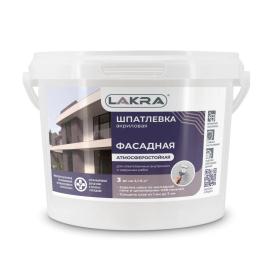 Шпатлевка акриловая фасадная атмосферостойкая Лакра 3 кг