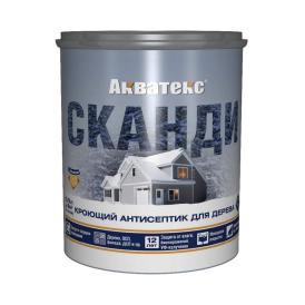 Антисептик для дерева кроющий Акватекс Сканди айсберг 0,75 л