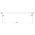 Карниз для ванной комнаты 110-200 см белый Iddis SRW0120i14