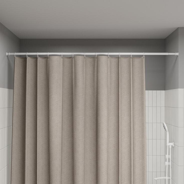 Карниз для ванной комнаты 110-200 см белый матовый Iddis Elegante RSW0120i14