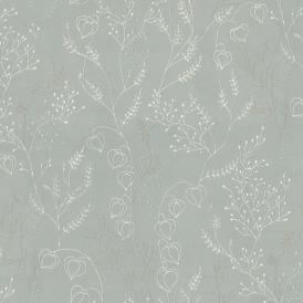 Обои Euro Decor Physalis 7307-11 серые цветы мелкие физалис 1,06х10,05 м