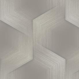 Обои WallSecret Hudson 9083-23 бежевые геометрия 3D 1,06х10,05 м
