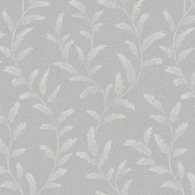 Обои WallSecret Shalfey 9106-24 серые листья 1,06х10,05 м