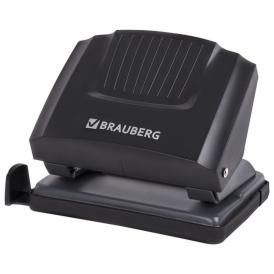 Дырокол пластиковый Brauberg Super черный до 20 л.