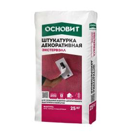 Штукатурка цементная декоративная Основит Экстервэлл Короед белая 25 кг