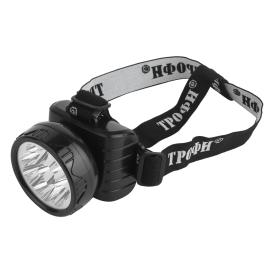 Фонарь налобный Трофи TG9 (аккум 4В 0,9Ah, 50Лм, IP40)
