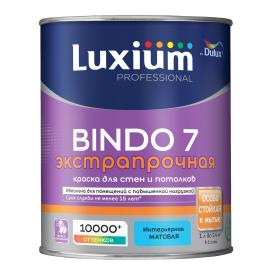 Краска латексная Luxium Prof Bindo 7 BC матовая прозрачная 0,9 л