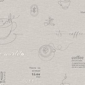 Обои Ateliero Cafe 589698 серые винтаж 1,06х10,05 м