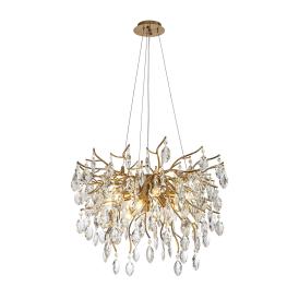 Люстра потолочная Modestyle MS.2118.600 BS 9х40Вт E14 d60 см h45 см золото/хрусталь