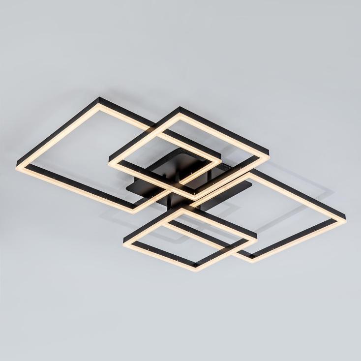 Светильник LED4U L11060-4 BK 224Вт 3000-6000К 90х66,5 см черный