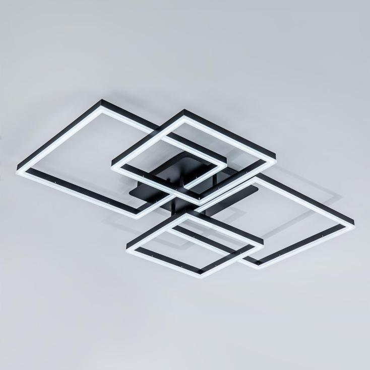 Светильник LED4U L11060-4 BK 224Вт 3000-6000К 90х66,5 см черный