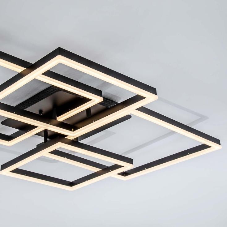 Светильник LED4U L11060-4 BK 224Вт 3000-6000К 90х66,5 см черный