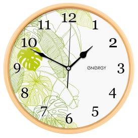 Часы настенные кварцевые Energy ЕС-108 бежевые круглые d32 см