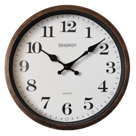 Часы настенные кварцевые Energy ЕС-146 черные круглые d30,5 см